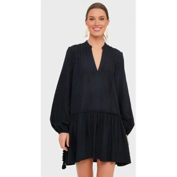 Pomander Place Tuckernuck Womens Ophelia Cover Up Dress Size XS Black Beaded - Picture 1 of 7
